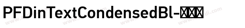 PFDinTextCondensedBl字体转换