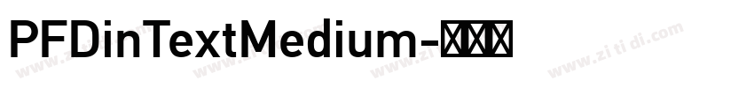 PFDinTextMedium字体转换