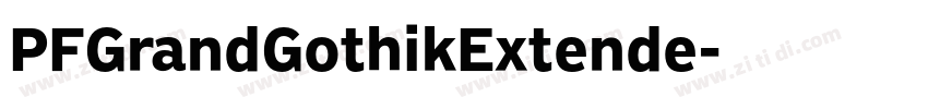PFGrandGothikExtende字体转换
