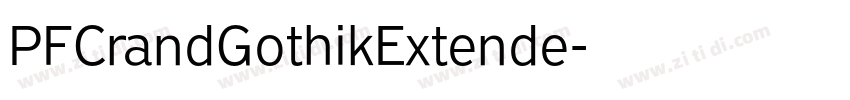 PFCrandGothikExtende字体转换