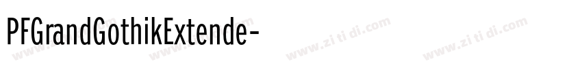 PFGrandGothikExtende字体转换