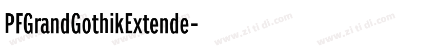PFGrandGothikExtende字体转换