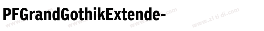 PFGrandGothikExtende字体转换