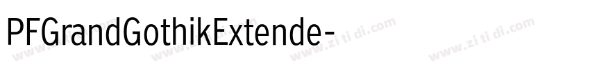 PFGrandGothikExtende字体转换