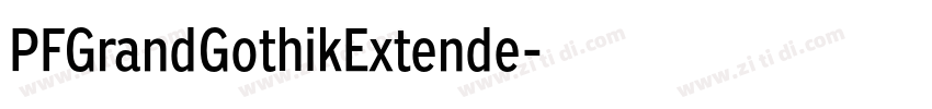 PFGrandGothikExtende字体转换