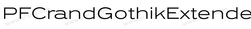 PFCrandGothikExtende字体转换