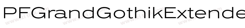 PFGrandGothikExtende字体转换