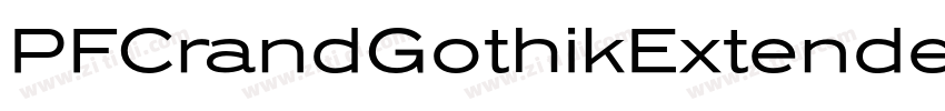 PFCrandGothikExtende字体转换