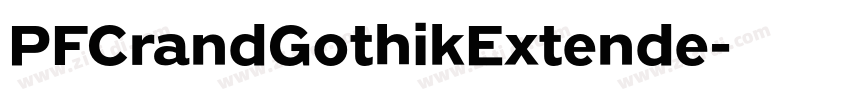 PFCrandGothikExtende字体转换