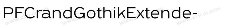 PFCrandGothikExtende字体转换