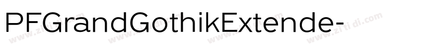 PFGrandGothikExtende字体转换