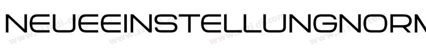 NeueEinstellungnorma字体转换