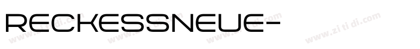 ReckessNeue字体转换