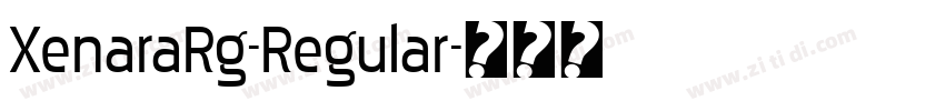 XenaraRg-Regular字体转换
