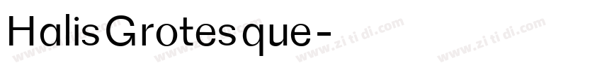 HalisGrotesque字体转换
