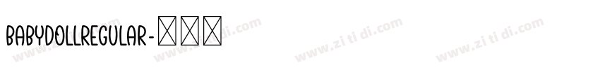 BabyDollRegular字体转换