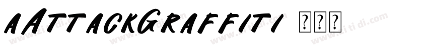 aAttackGraffiti字体转换