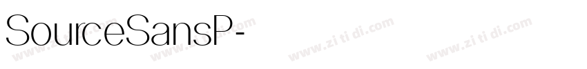 SourceSansP字体转换 SourceSansP字体转换