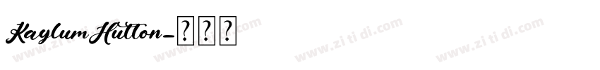 KaylumHutton字体转换