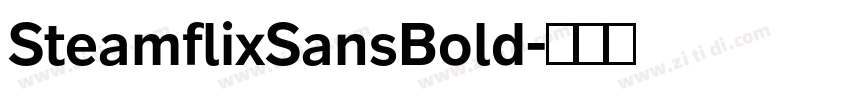 SteamflixSansBold字体转换