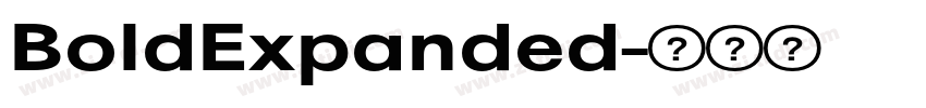 BoldExpanded字体转换