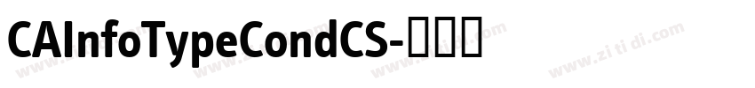 CAInfoTypeCondCS字体转换