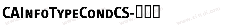 CAInfoTypeCondCS字体转换