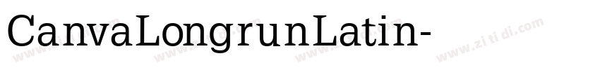 CanvaLongrunLatin字体转换