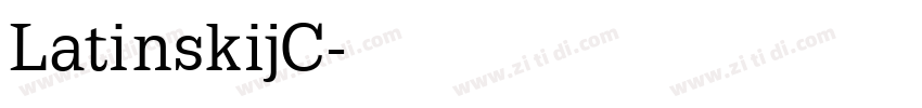 LatinskijC字体转换