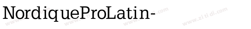 NordiqueProLatin字体转换