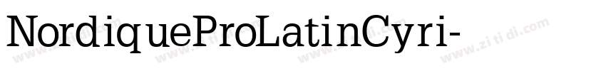 NordiqueProLatinCyri字体转换