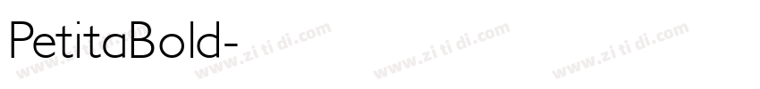 PetitaBold字体转换