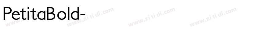 PetitaBold字体转换