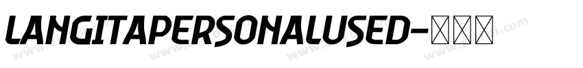 LangitaPersonalUsed字体转换