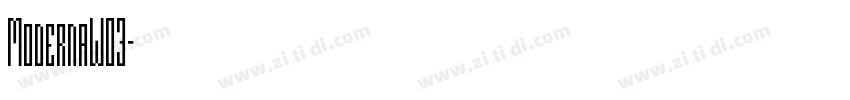 ModernaW03字体转换