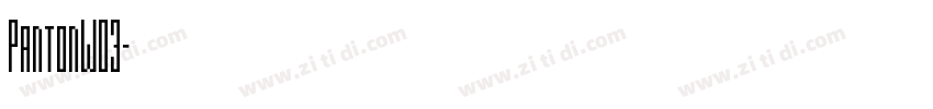 PantonW03字体转换