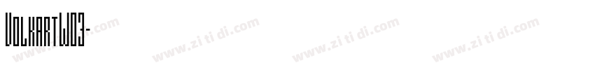 VolkartW03字体转换