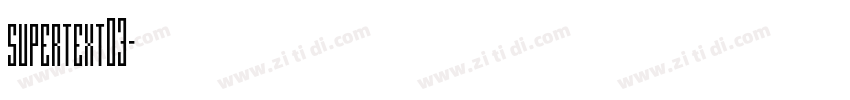 supertext03字体转换