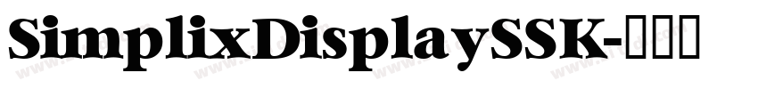 SimplixDisplaySSK字体转换