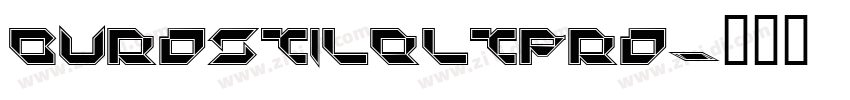 BurostileLTPro字体转换