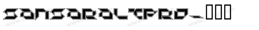 SansaraLTPro字体转换