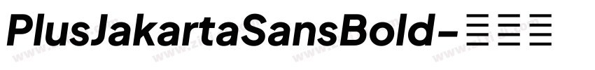 PlusJakartaSansBold字体转换