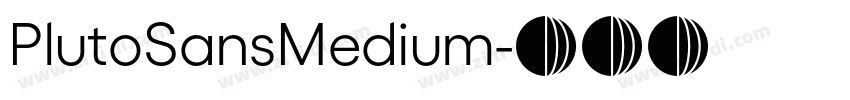 PlutoSansMedium字体转换