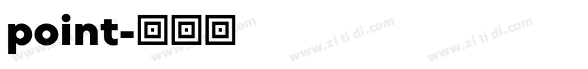 point字体转换