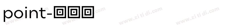point字体转换