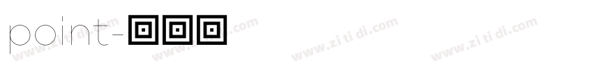 point字体转换