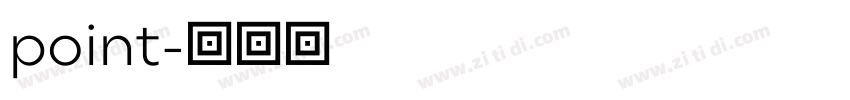 point字体转换