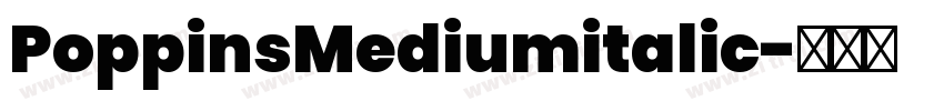 PoppinsMediumitalic字体转换