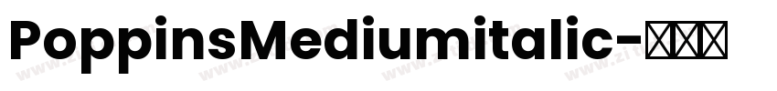PoppinsMediumitalic字体转换