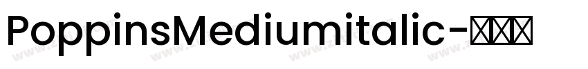 PoppinsMediumitalic字体转换